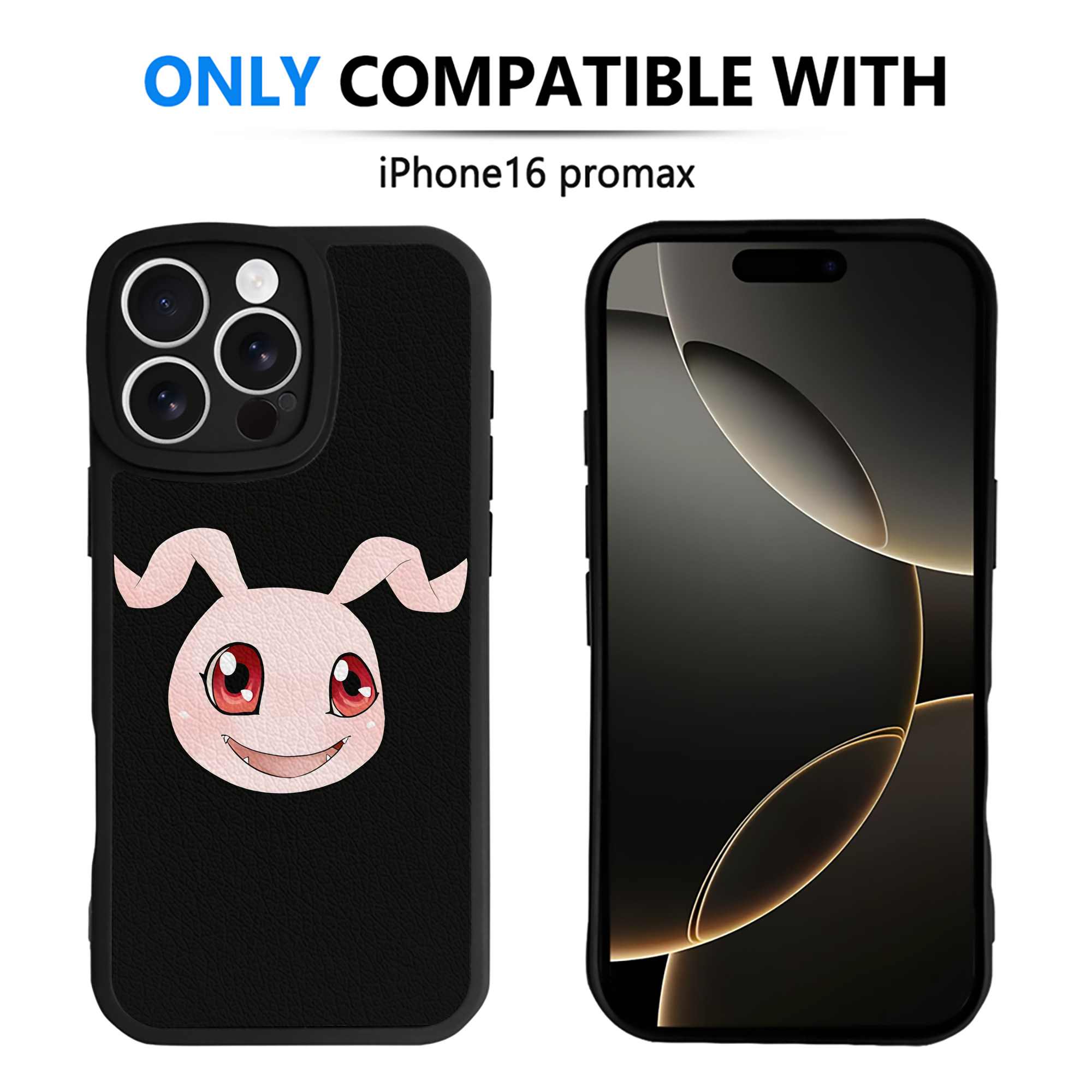 （画像用） Digimon デジタルモンスター/デジモン 【iPhone 16シリーズ対応】シリコンスマホケース（レザー調） 材質：シリコン